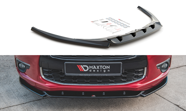 Maxton Front Splitter Citroen DS4 - Gloss Black