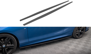 Maxton Street Pro Side Skirts Diffusers BMW 2 M-Pack F22 - Black-Red