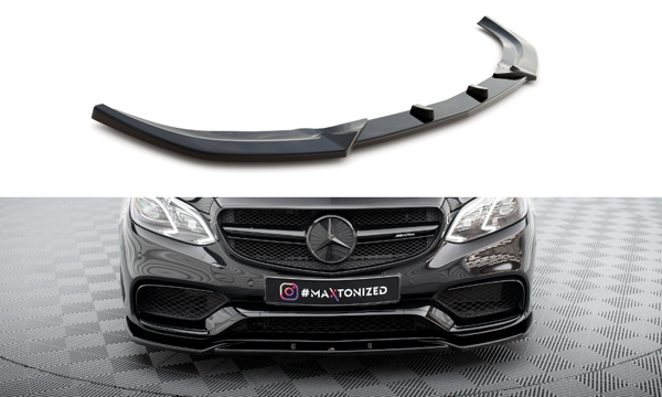 Maxton Front Splitter Mercedes-Benz E63 Amg Sedan W212 Facelift - Gloss Black