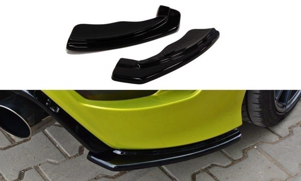 Maxton Rear Side Splitters Ford Focus RS Mk2 - Gloss Black