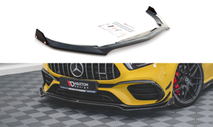 Maxton Front Splitter + Flaps V.3 Mercedes-Amg A45 S - Gloss Black