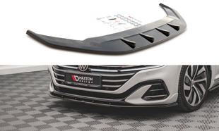 Maxton Front Splitter V.2 Volkswagen Arteon R-Line Facelift - Gloss Black