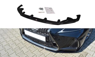 Maxton Front Splitter V.1 Lexus Is Mk3 Facelift F-Sport - Gloss Black