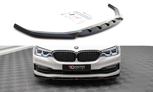 Maxton Front Splitter V.2 BMW 5 G30 - Gloss Black