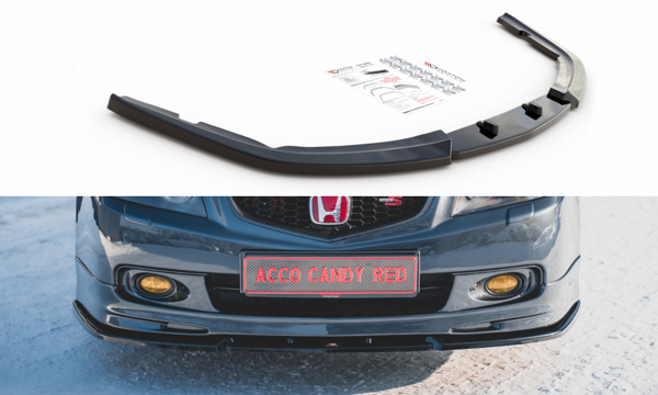 Maxton Front Splitter V.2 Honda Accord Mk7 Type-S - Gloss Black