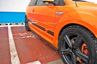 Maxton Side Skirts Diffusers Ford Focus St Mk2 - Gloss Black