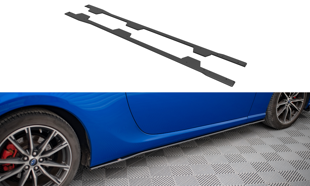 Maxton Street Pro Side Skirts Diffusers Subaru Brz Mk1 Facelift - Black-Red