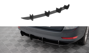 Maxton Street Pro Rear Diffuser Skoda Fabia Combi Mk3 Facelift - Red
