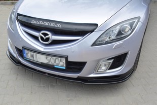 Maxton Front Splitter Mazda 6 Mk2 Sport Hatch (Gh-Series) Preface - Gloss Black