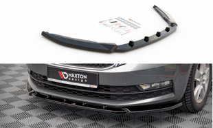 Maxton Front Splitter V.1 Skoda Octavia Mk3 Facelift - Gloss Black