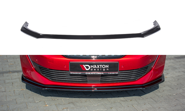 Maxton Front Splitter V.2 Peugeot 508 Mk2 - Gloss Black