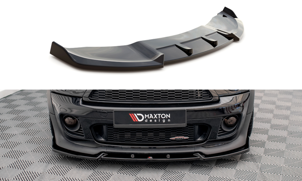 Maxton Front Splitter V.3 Mini Cooper John Cooper Works R56 - Gloss Black