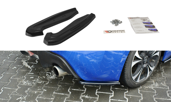 Maxton Rear Side Splitters V.1 Subaru Brz Facelift  - Gloss Black