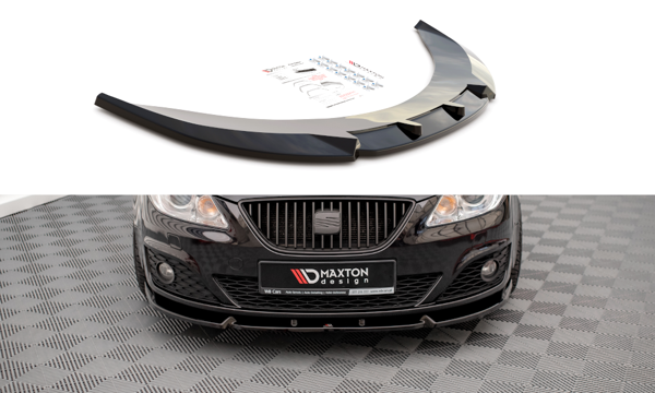 Maxton Front Splitter V.1 Seat Exeo - Gloss Black