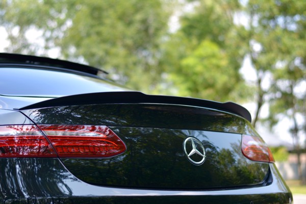 Maxton Spoiler Cap Mercedes-Benz E-Class W213 Coupe (C238) Amg-Line - Gloss Black