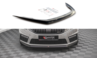 Maxton Front Splitter V.1 Skoda Octavia RS Mk3 Facelift - Gloss Black