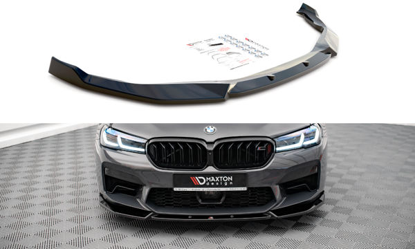 Maxton Front Splitter V.1 BMW M5 F90 Facelift - Gloss Black