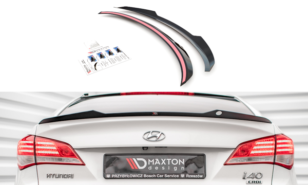 Maxton Spoiler Cap Hyundai I40 Mk1 - Gloss Black