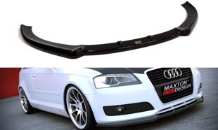 Maxton Front Splitter Audi A3 8P (Facelift Model) - Gloss Black
