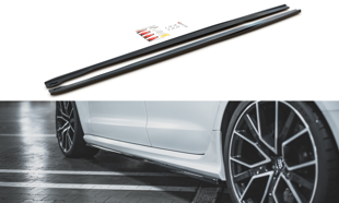 Maxton Side Skirts Diffusers V.2 Audi RS6 C7 - Gloss Black