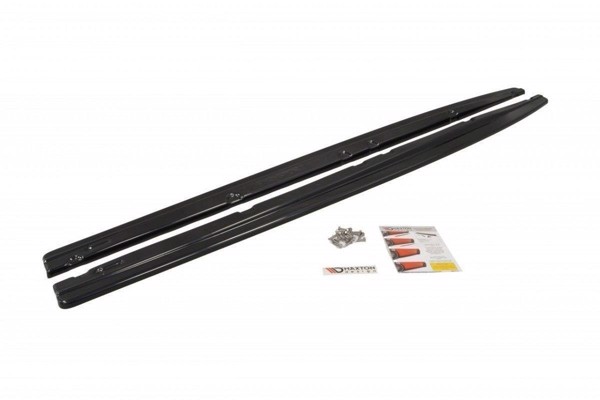 Maxton Side Skirts Diffusers Fiat Bravo Mk 2 Sport - Gloss Black