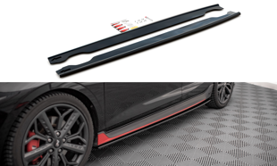 Maxton Side Skirts Diffusers Hyundai I20 N Mk3 - Gloss Black