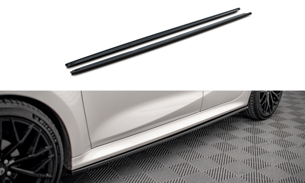 Maxton Side Skirts Diffusers V.2 Toyota Yaris Mk4 - Gloss Black
