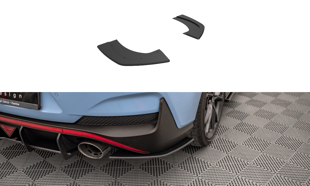 Maxton Street Pro Rear Side Splitters Hyundai I30 N Fastback Mk3 Facelift - Black-Red