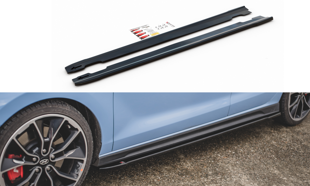 Maxton Side Skirts Diffusers V.4 Hyundai I30 N Mk3 / Mk3 Fl Hatchback/ Fastback - Gloss Black