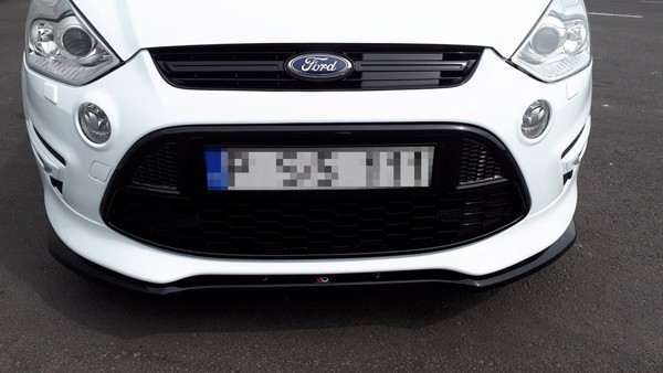 Maxton Front Splitter Ford S-Max Titanium Mk1 Fl - Gloss Black