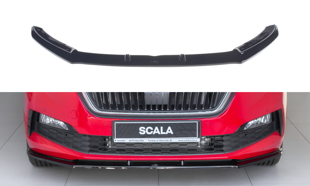 Maxton Front Splitter V.1 Skoda Scala - Gloss Black