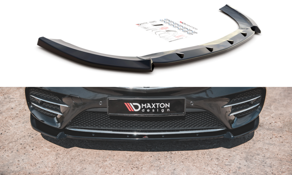 Maxton Front Splitter V.3 Mercedes-Benz V-Class Amg-Line W447 Facelift - Gloss Black
