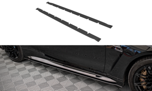 Maxton Street Pro Side Skirts Diffusers BMW M4 G82 - Black-Red