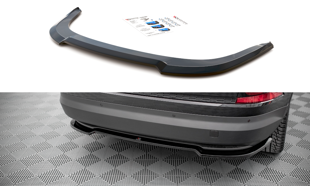 Maxton Central Rear Splitter For Skoda Kodiaq Mk1 Facelift - Gloss Black