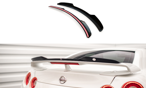 Maxton Spoiler Cap Nissan Gtr R35 Facelift - Gloss Black
