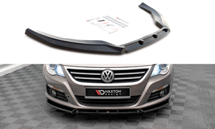 Maxton Front Splitter V.3 Volkswagen Passat Cc - Gloss Black