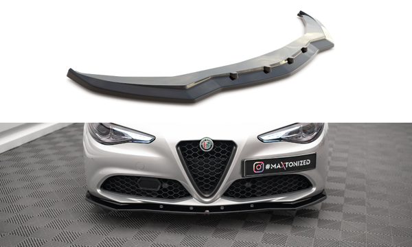 Maxton Front Splitter V.1 Alfa Romeo Giulia Sport - Gloss Black