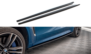 Maxton Side Skirts Diffusers BMW X6 M F86 - Gloss Black