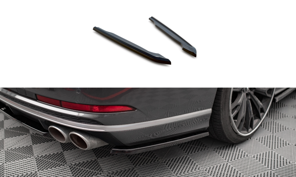 Maxton Rear Side Splitters Audi S8 D5 - Gloss Black