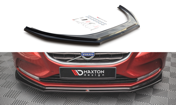 Maxton Front Splitter Volvo V40 - Gloss Black