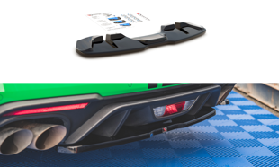 Maxton Central Rear Splitter Ford Mustang Gt Mk6 Facelift - Gloss Black