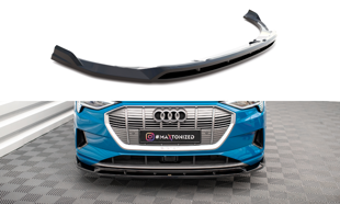 Maxton Front Splitter V.2 Audi E-Tron - Gloss Black