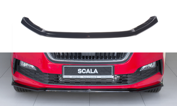 Maxton Front Splitter V.3 Skoda Scala - Gloss Black
