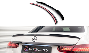 Maxton Spoiler Cap Mercedes-Benz E Sedan Amg-Line W213 Facelift - Gloss Black