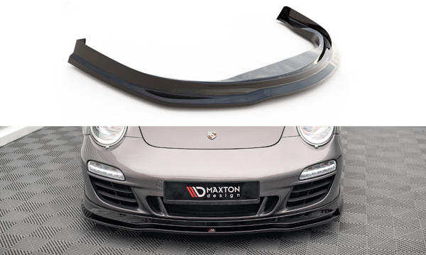 Maxton Front Splitter V.1 Porsche 911 Carrera Gts 997 Facelift - Gloss Black