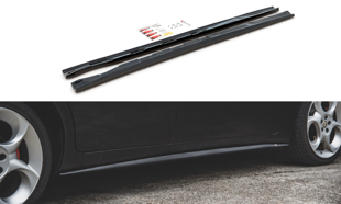 Maxton Side Skirts Diffusers Alfa Romeo 156 Facelift - Gloss Black