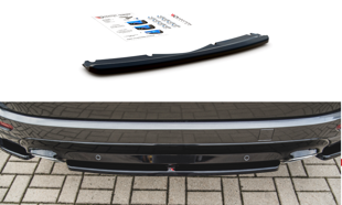 Maxton Central Rear Splitter Ford S-Max VIgnale Mk2 Facelift - Gloss Black