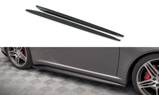Maxton Side Skirts Diffusers Porsche 911 Carrera / Carrera Gts 997 Facelift - Gloss Black