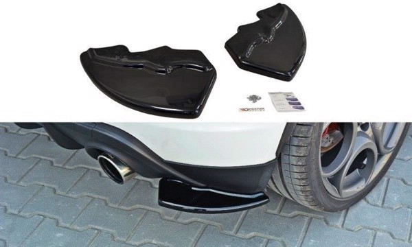 Maxton Rear Side Splitters Alfa Romeo Giulietta - Gloss Black