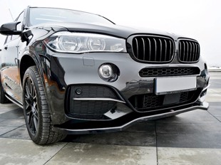 Maxton Front Splitter V.1 BMW X5 F15 M-Pack - Gloss Black